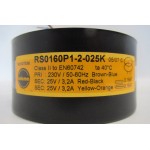 25 Volt Nuvotem Talema 230V ac, 2 x 25V ac Toroidal Transformer, 160VA 2 Output. USED.